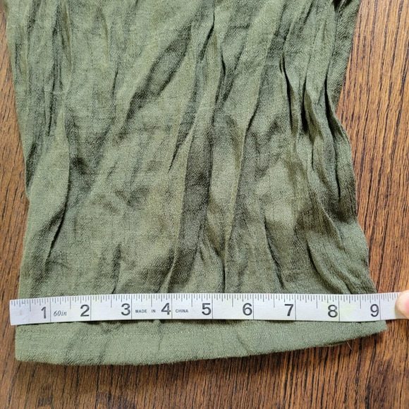 by & by Olive Green Paperbag Pants with Tie Front Size Women's XXL NEW with Tag - Picture 8 of 10